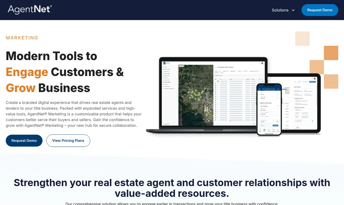 AgentNet Marketing project