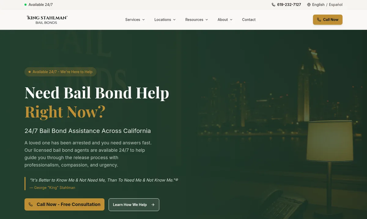 King Stahlman Bail Bonds project