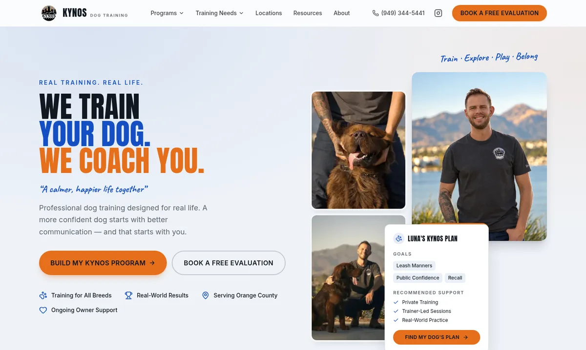 Kynos Dog Training project