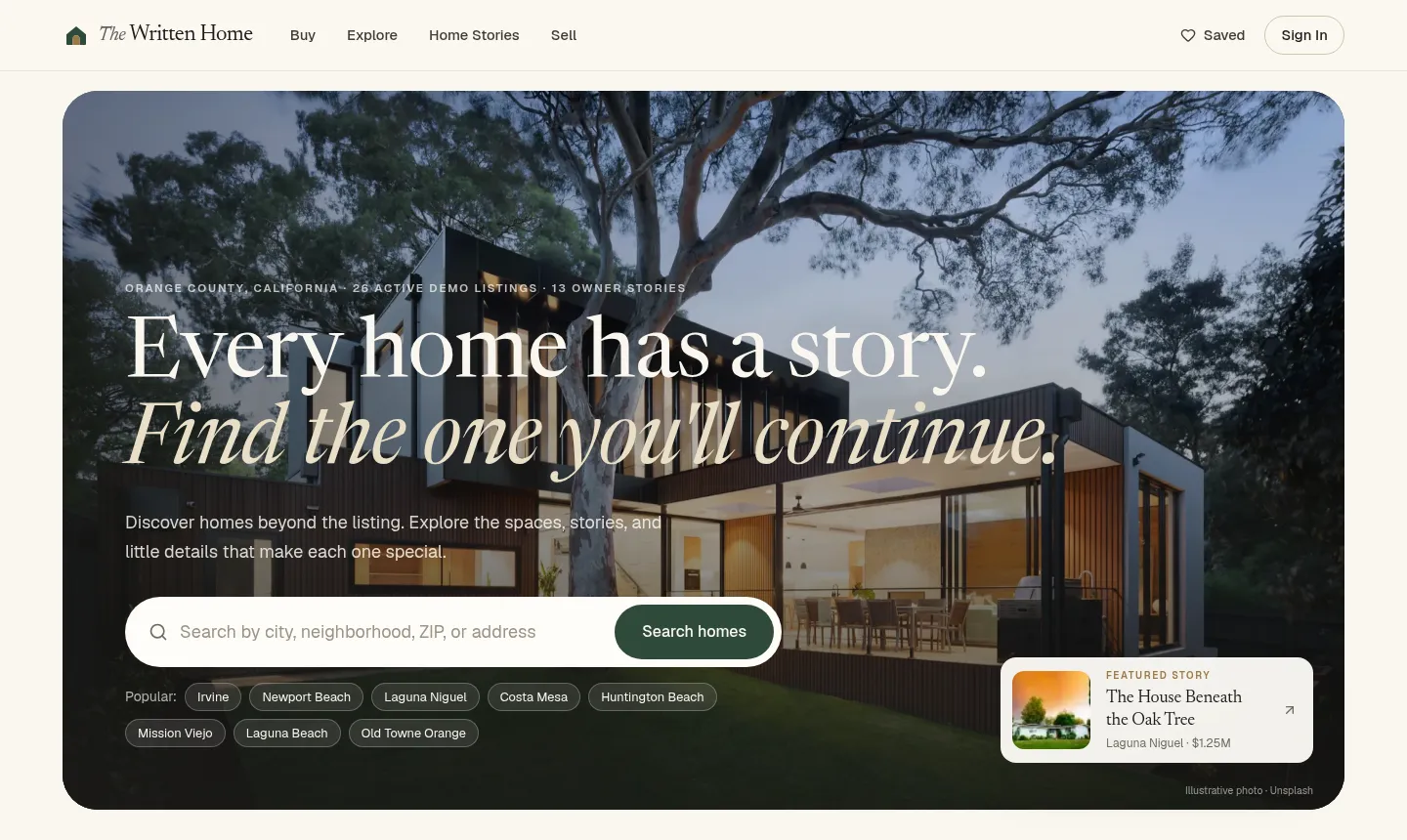 The Written Home project
